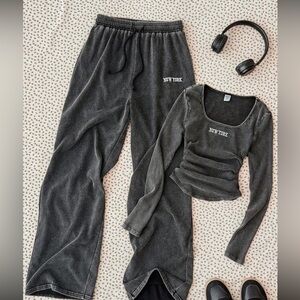 SHEIN Charcoal Lounge Set